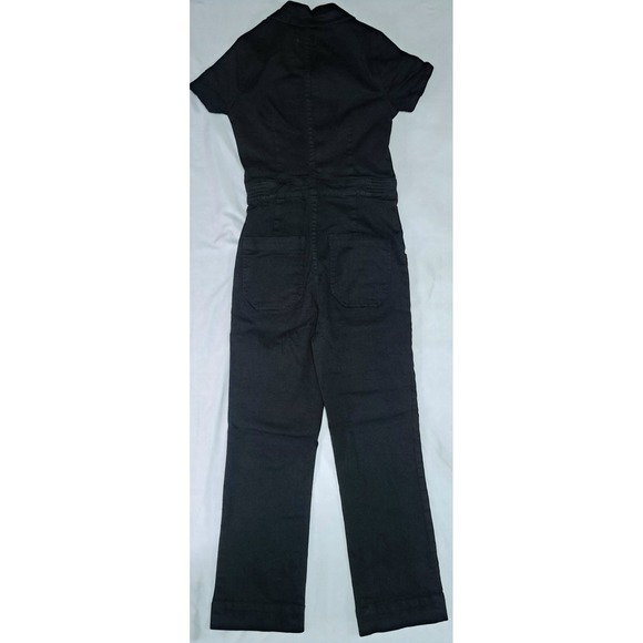 Show Me Your Mumu Pitch Black Emery Jumpsuit Sz S Street Biker Grunge Moto Rock - Picture 10 of 11